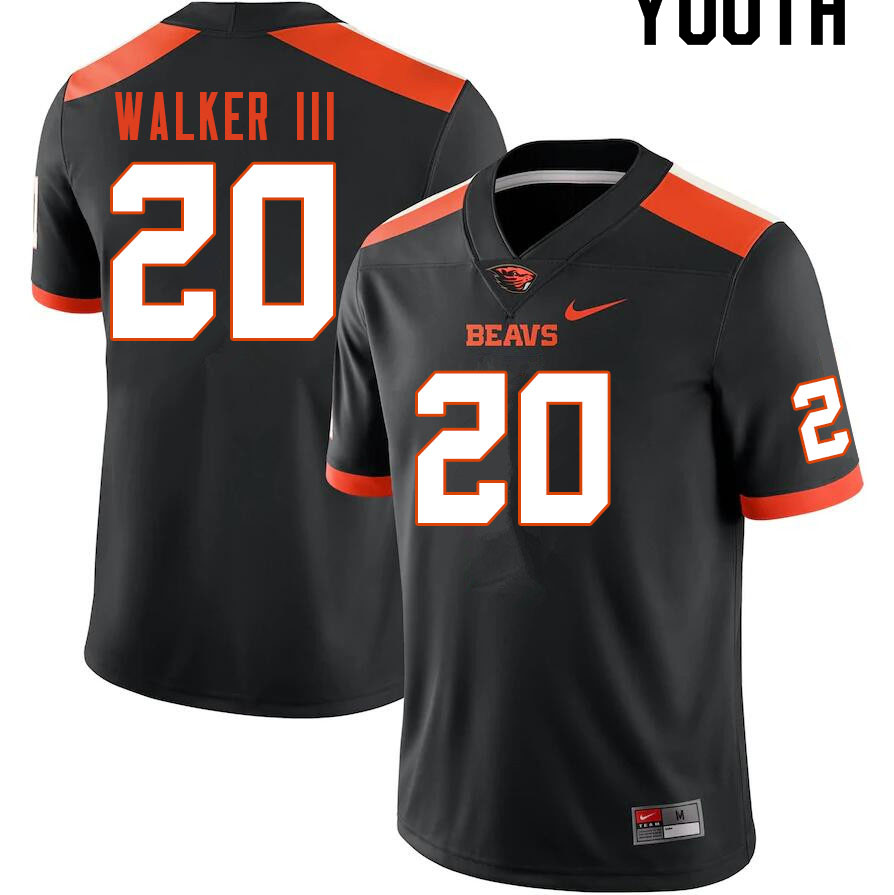 Youth #20 Ricky Walker III Oregon State Beavers College Football Jerseys Sale-Black - Click Image to Close